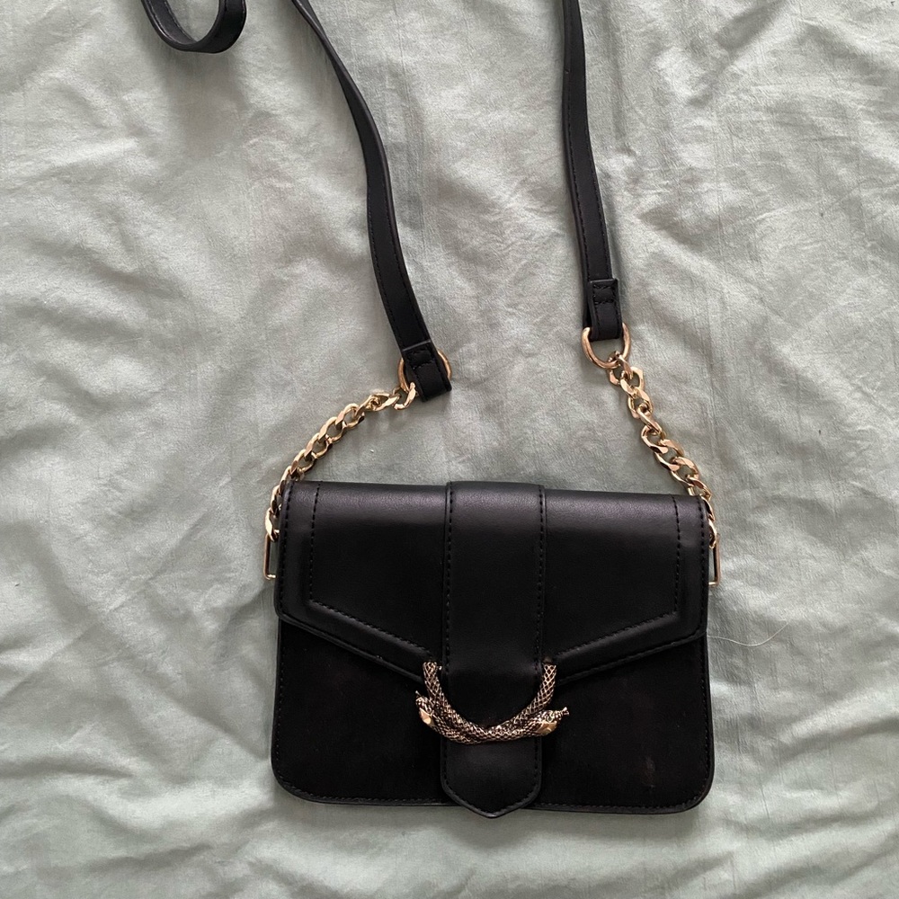 Topshop crossbody bag with snake detail